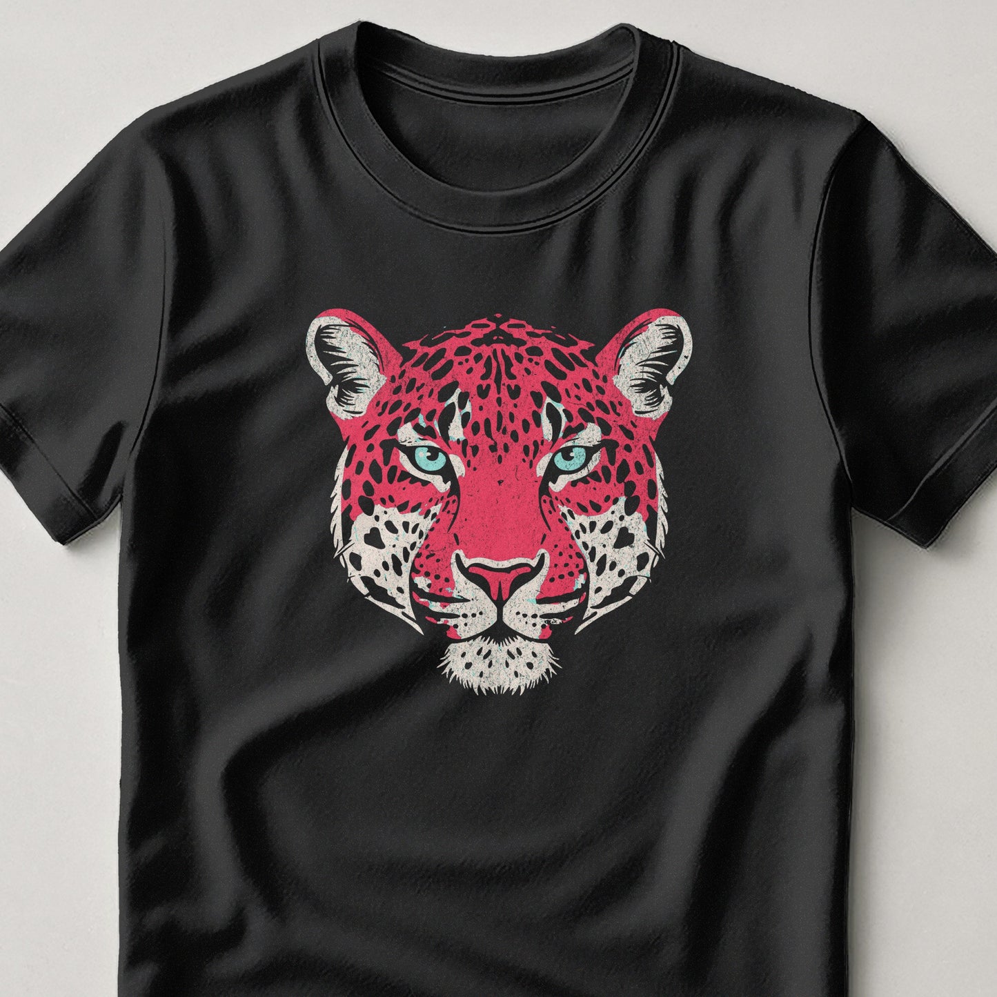 Striking Red Leopard Print Tee Shirt product type