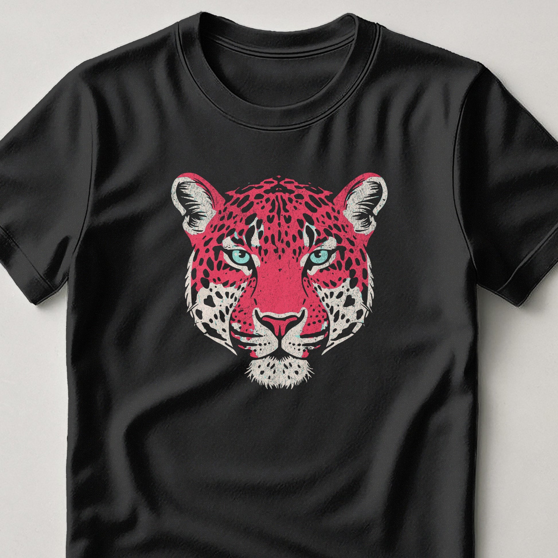 Striking Red Leopard Print Tee Shirt product type
