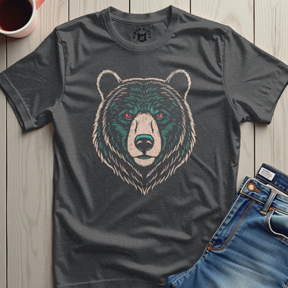 Fierce Bear Face Graphic T-Shirt Menswear Clothing product