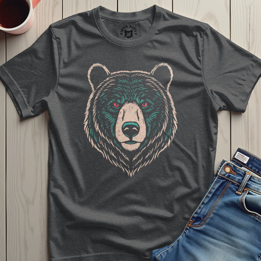 Fierce Bear Face Graphic T-Shirt Menswear Clothing product