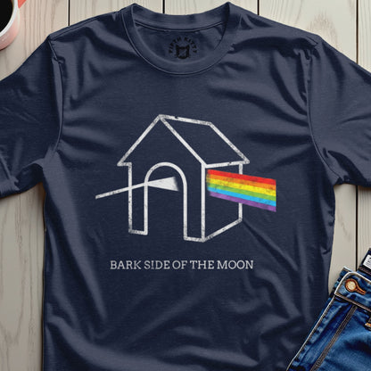 Bark Side of the Moon Rainbow Dog House Shirt