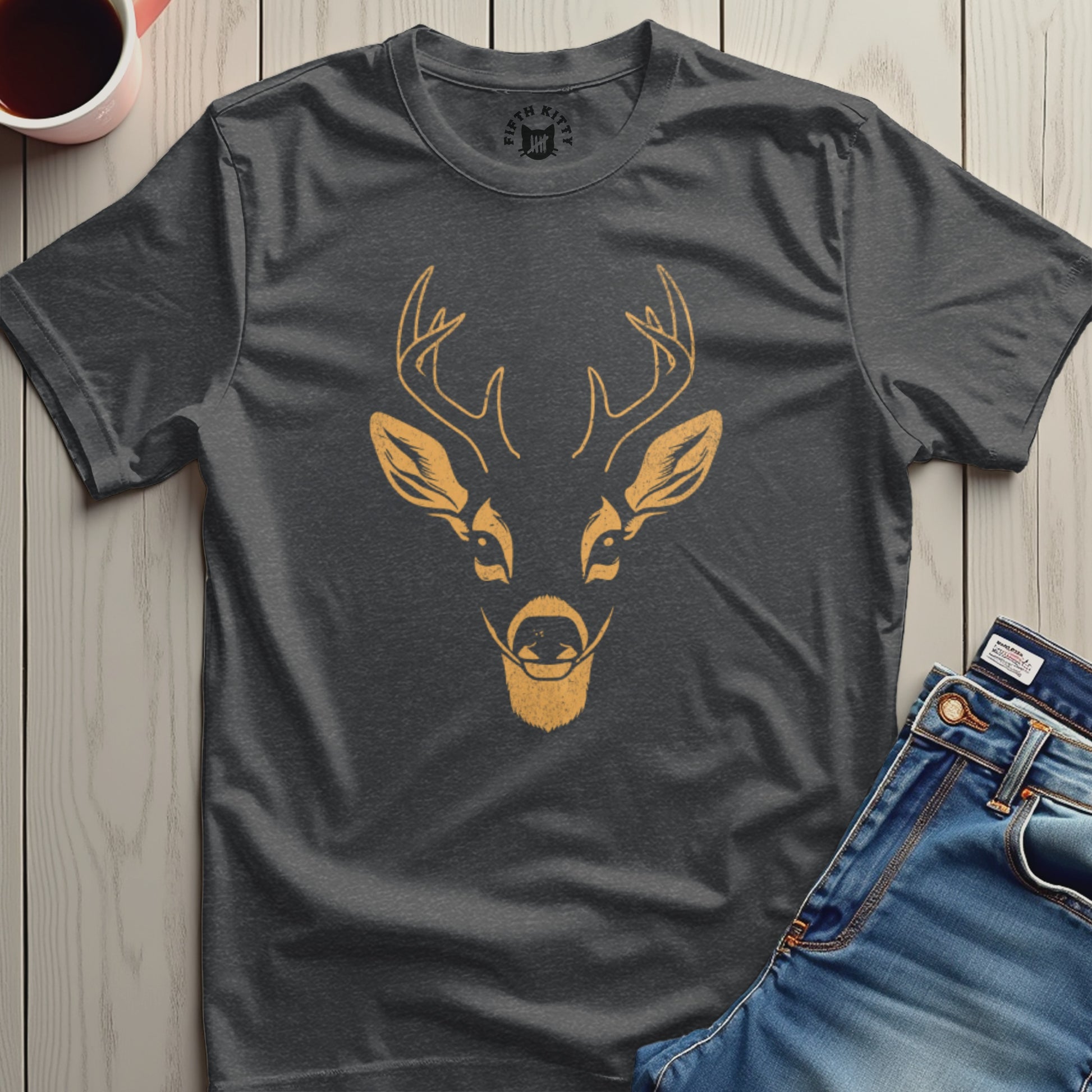 Deer Head Graphic Design Casual Wear T-shirt product