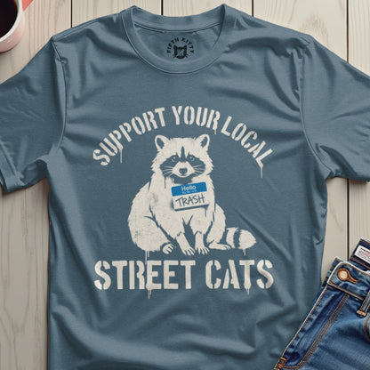 Support Your Local Street Cats Graphic T-shirt