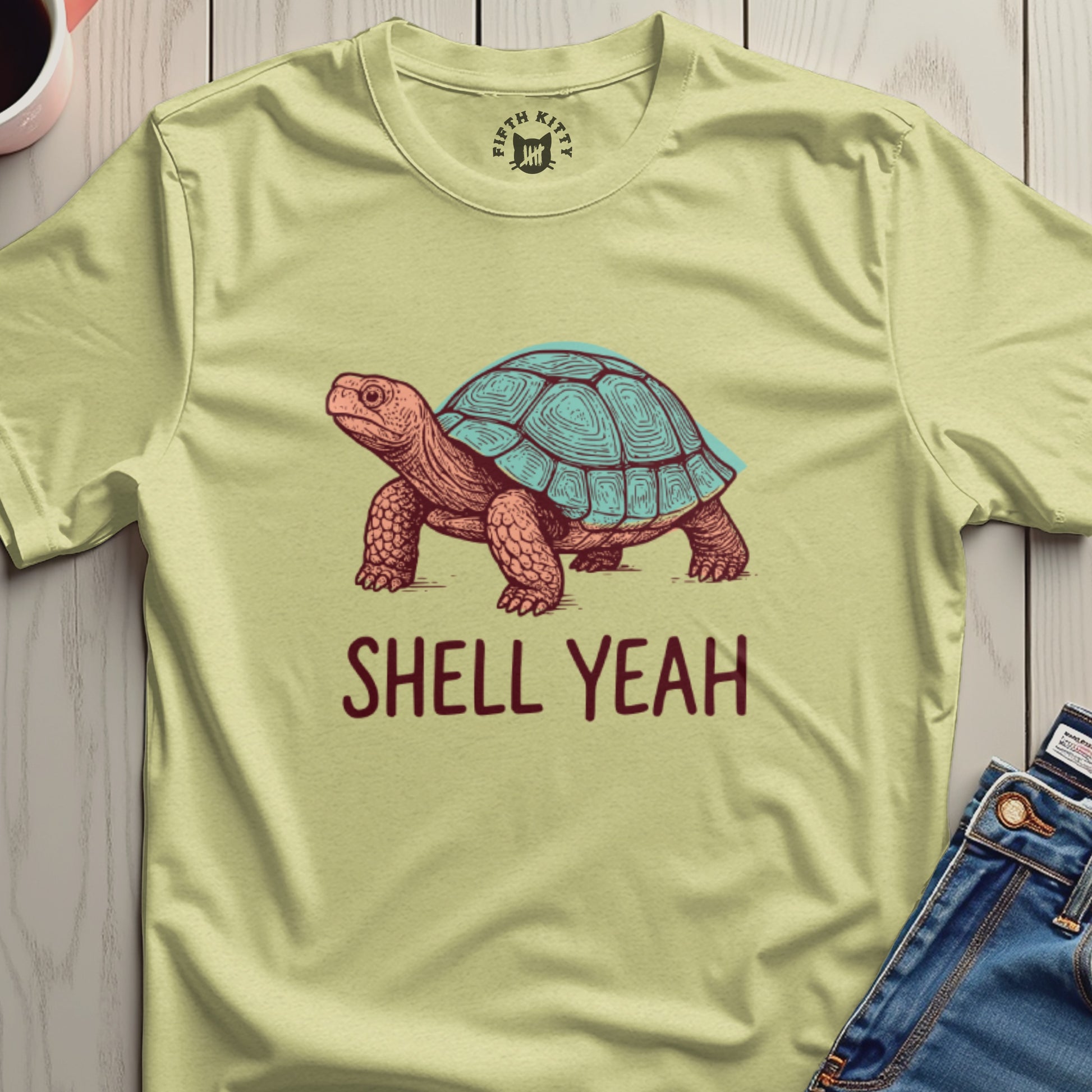Shell Yeah Tortoise Graphic Tee Shirt