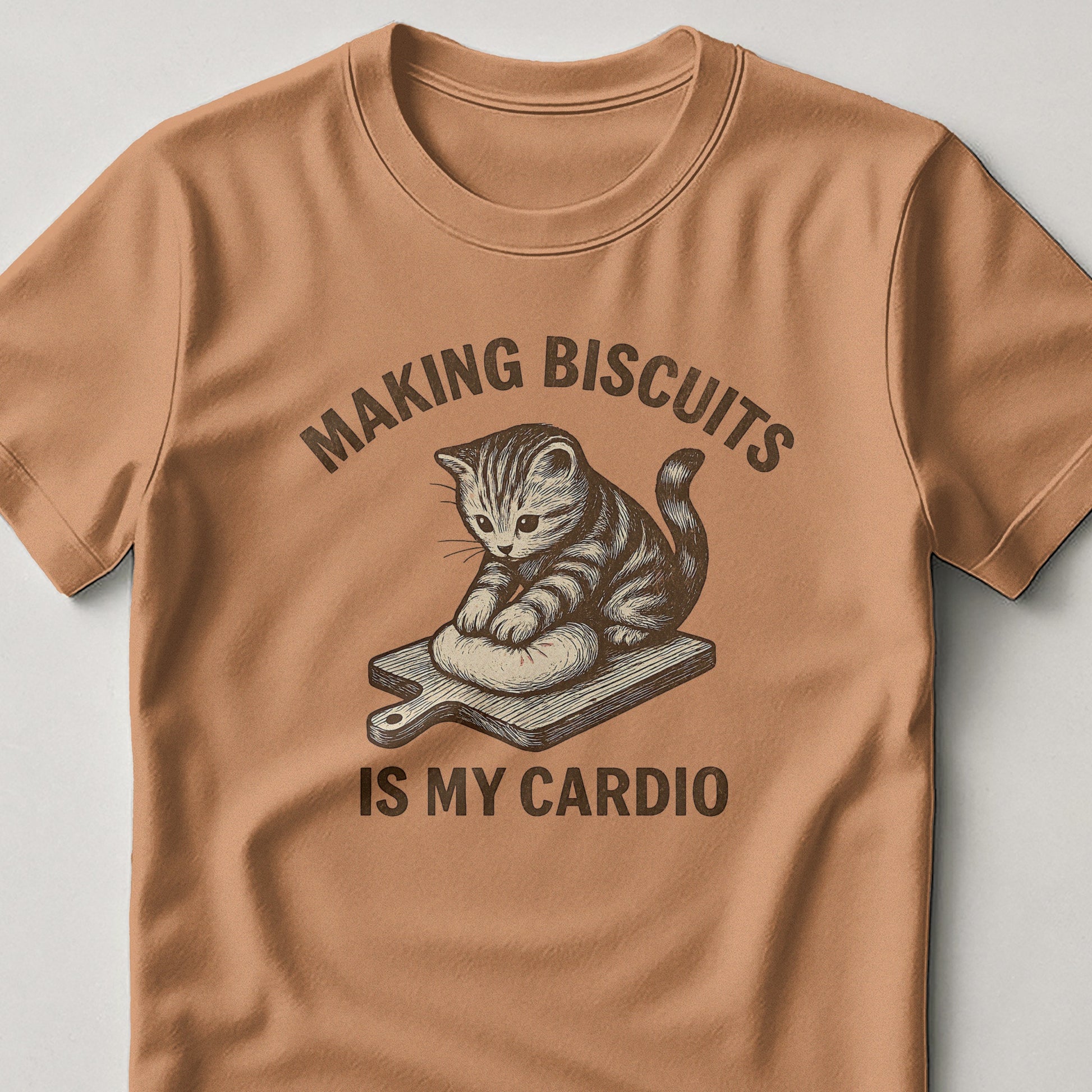 Making Biscuits Is My Cardio Cat Graphic T-shirt product
