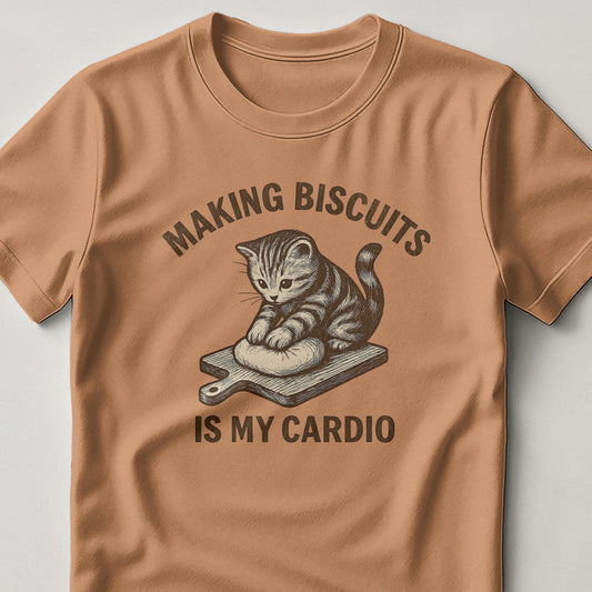 Making Biscuits Is My Cardio Cat Graphic T-shirt product