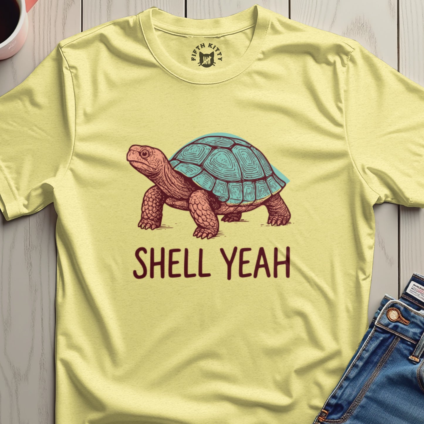 Shell Yeah Tortoise Graphic Tee Shirt Product
