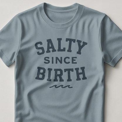 Salty Since Birth Graphic Tee Blue Casual T-shirt product