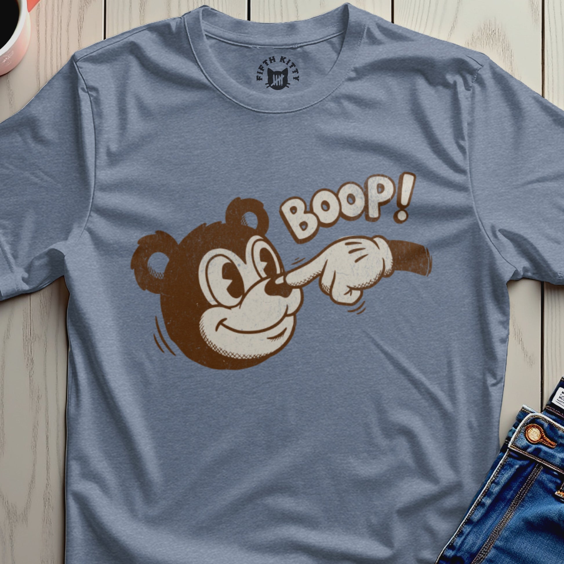 Boop Bear Graphic Vintage Style Tee Shirt Product
