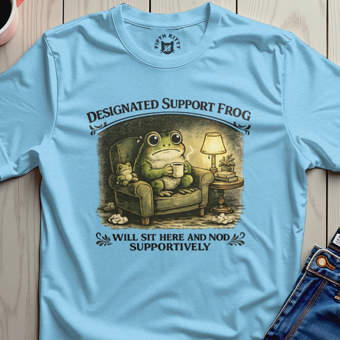 Designated Support Frog Will Sit Here And Nod Shirt