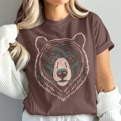 Detailed Bear Graphic Design T-Shirt product type