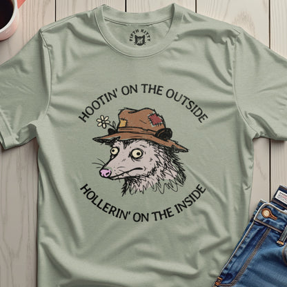 Hootin' on the Outside Hollerin' on the Inside Shirt