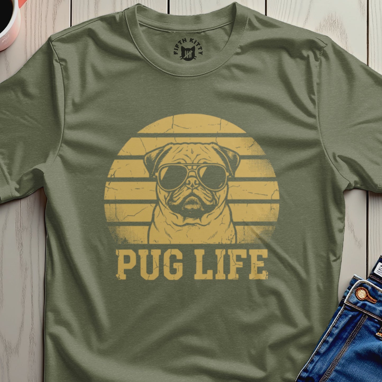 Pug Life Graphic T-Shirt for Dog Lovers Apparel