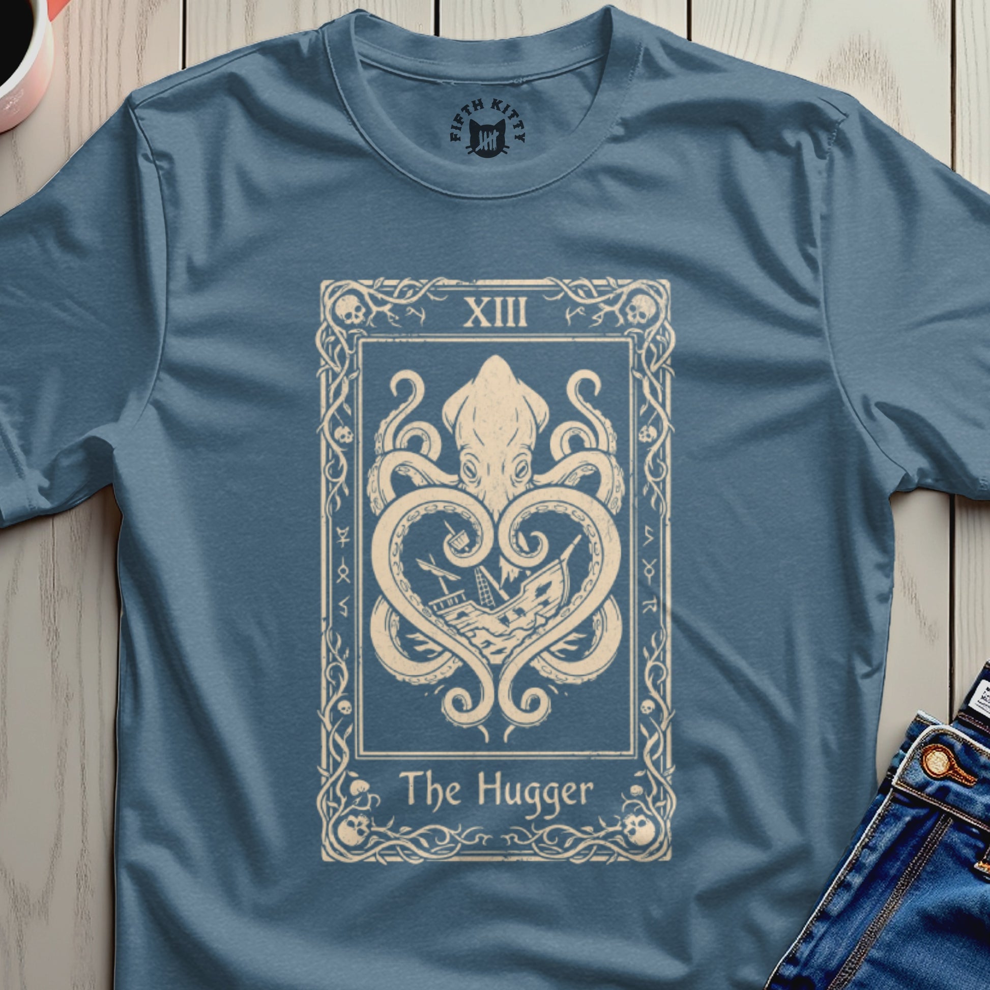 The Hugger Octopus XIII Vintage Style T-Shirt