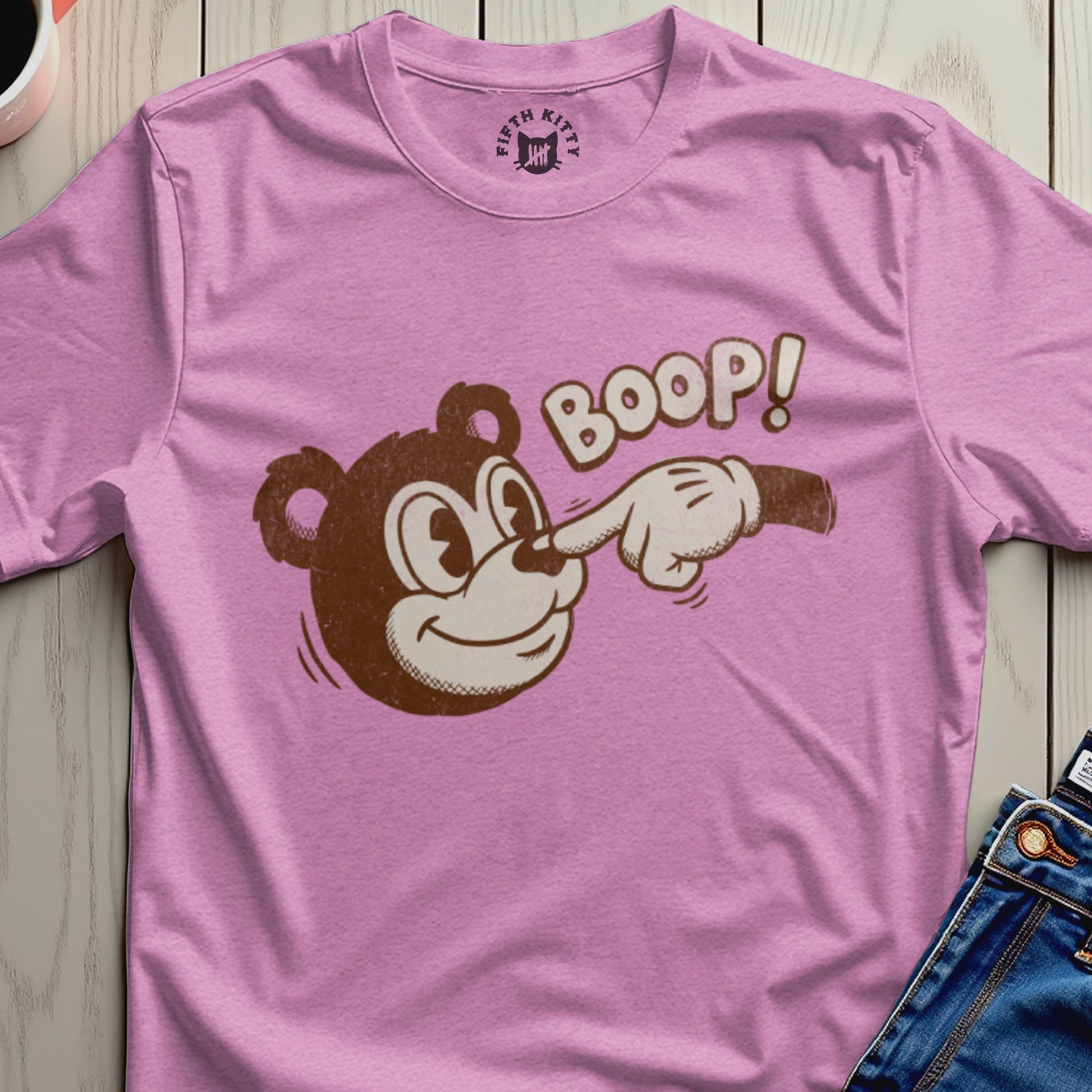 Cute Bear Boop Graphic Tee for Playful Outfits