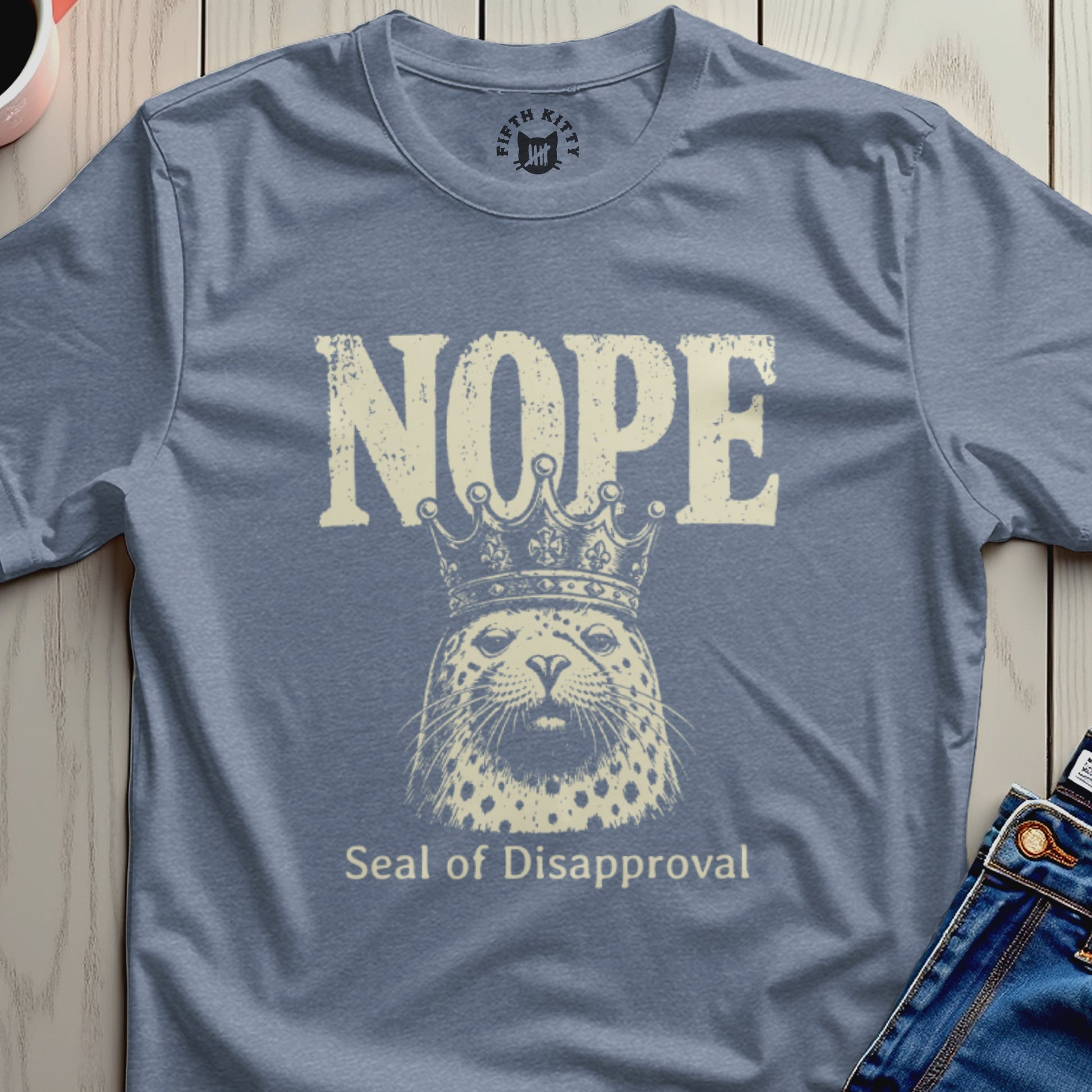 Seal wearing a crown with "Nope" above and "Seal of Disapproval" below.