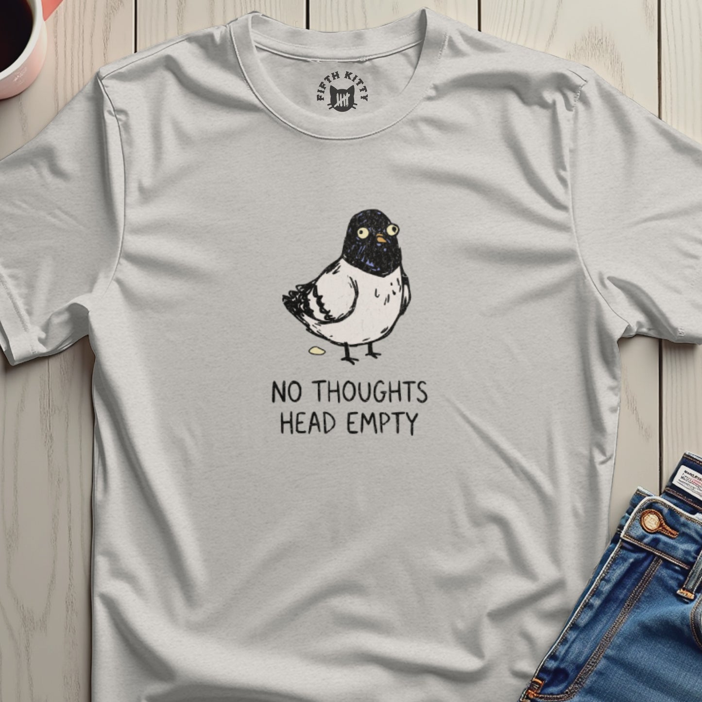 No Thoughts Head Empty Pigeon Funny Bird Shirt
