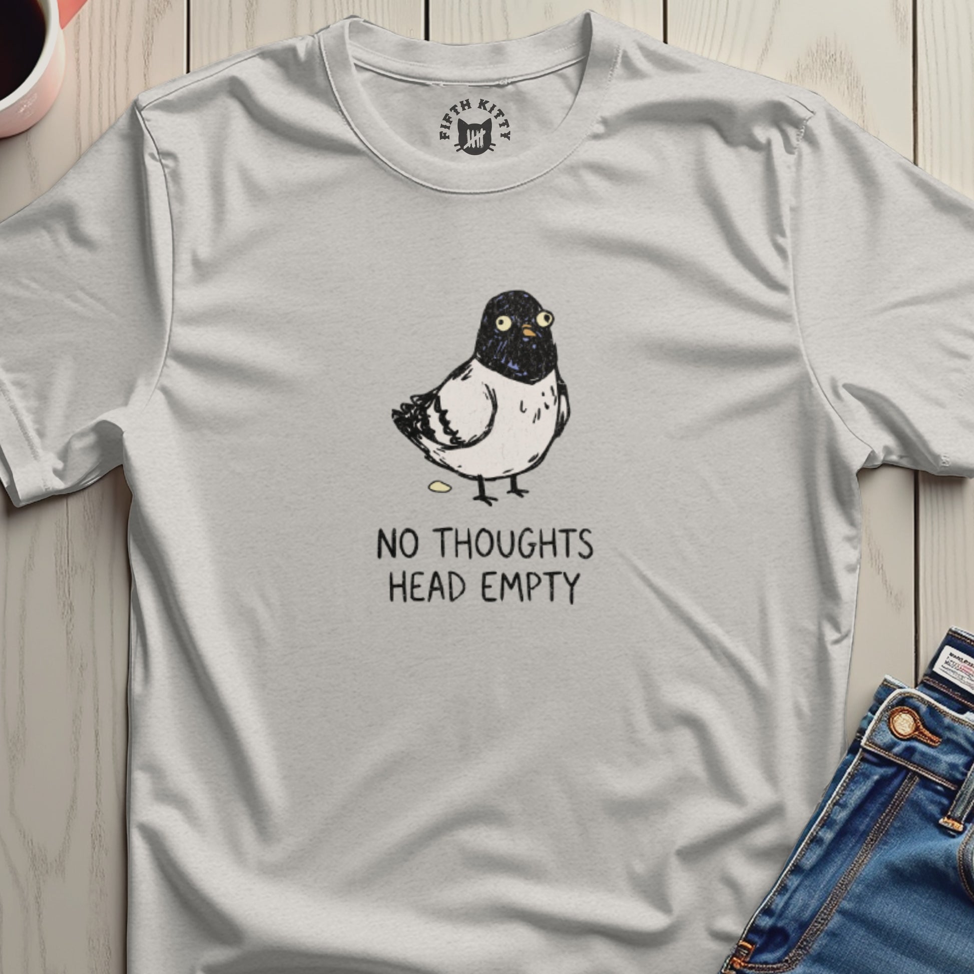 No Thoughts Head Empty Pigeon Funny Bird Shirt